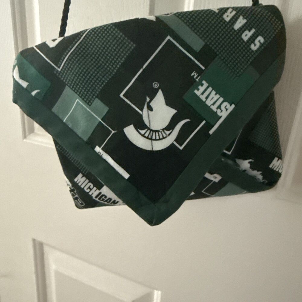 Michigan State Spartans Crossbody Shoulder Bag Purse Hand Made